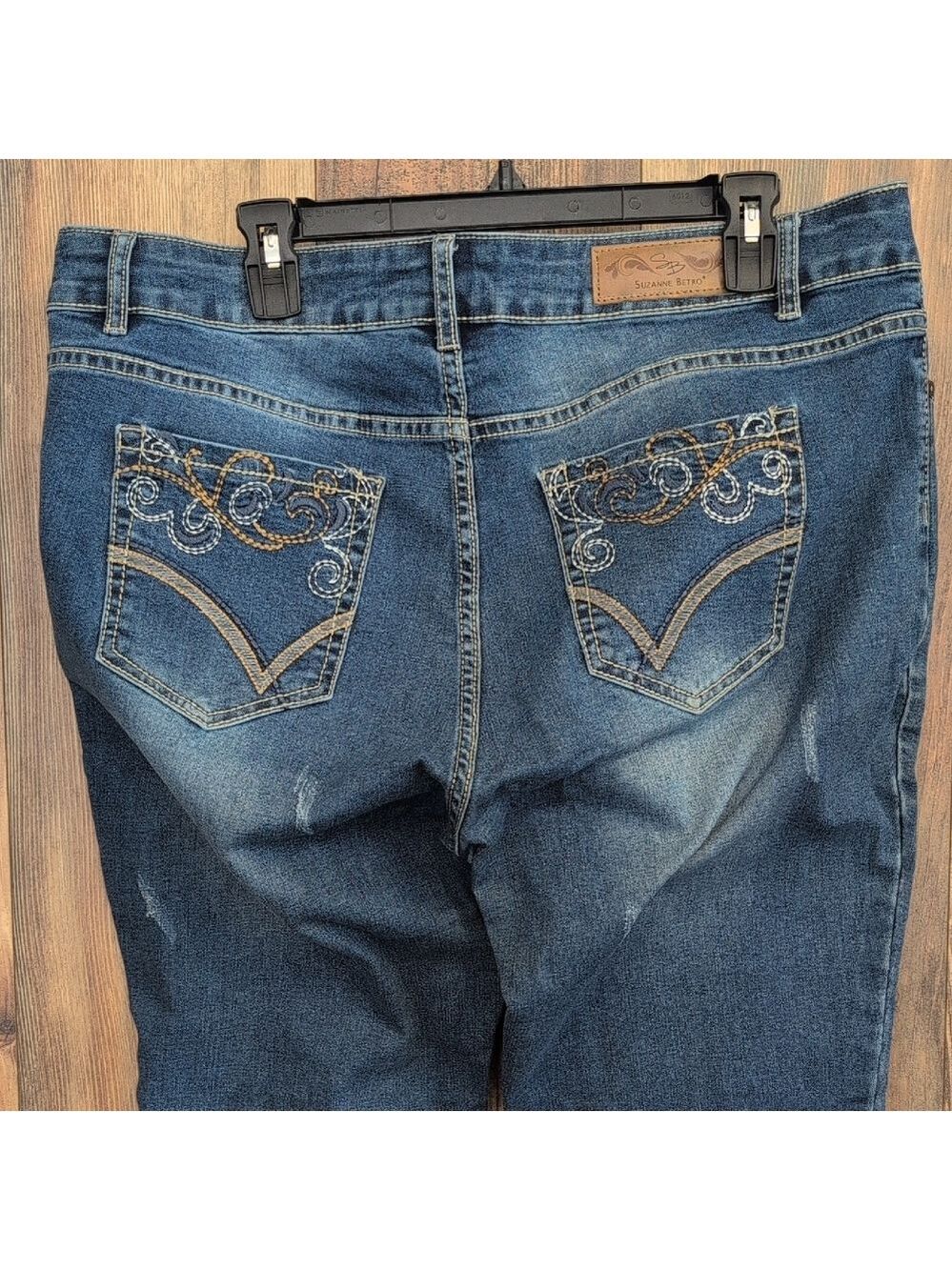 Suzanne Betro Distressed Blue Skinny Jeans 16 C244 - Picture 1 of 10